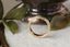 Engraved 5mm wedding band with leaf design.