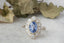The Hyacinth Ring in Natural Sapphire and Diamond - Ready to Ship