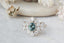 The Willow Ring in Natural Teal Green Montana Sapphire - Ready to Ship