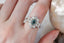 The Willow Ring in Natural Teal Green Montana Sapphire - Ready to Ship