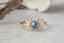 The Azura Ring in Natural Periwinkle Blue Sapphire - Ready to Ship