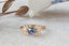 The Azura Ring in Natural Periwinkle Blue Sapphire - Ready to Ship