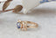 The Azura Ring in Natural Periwinkle Blue Sapphire - Ready to Ship
