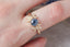 The Azura Ring in Natural Periwinkle Blue Sapphire - Ready to Ship