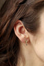 The Sage Sprig Earrings in Natural Emerald - Pair