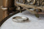 4mm Wide Round Wedding band with leaves.