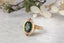 The Larkspur Ring in Natural Teal Green Sapphire - Ready to Ship
