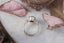 This forest fairy engagement ring features a dark green natural oval brilliant cut Australian sapphire, two marquise diamonds, and a rustling of leaves and bark texture hand-carved into reclaimed 18 karat white gold. This enchanted garden engagement ring is ready to ship, size 6 1/2. Crafted by The North Way Studio in collaboration with Claire Pettibone. Viewed from above.