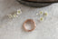 A rose gold medieval floral signet band inspired by Joan of Arc