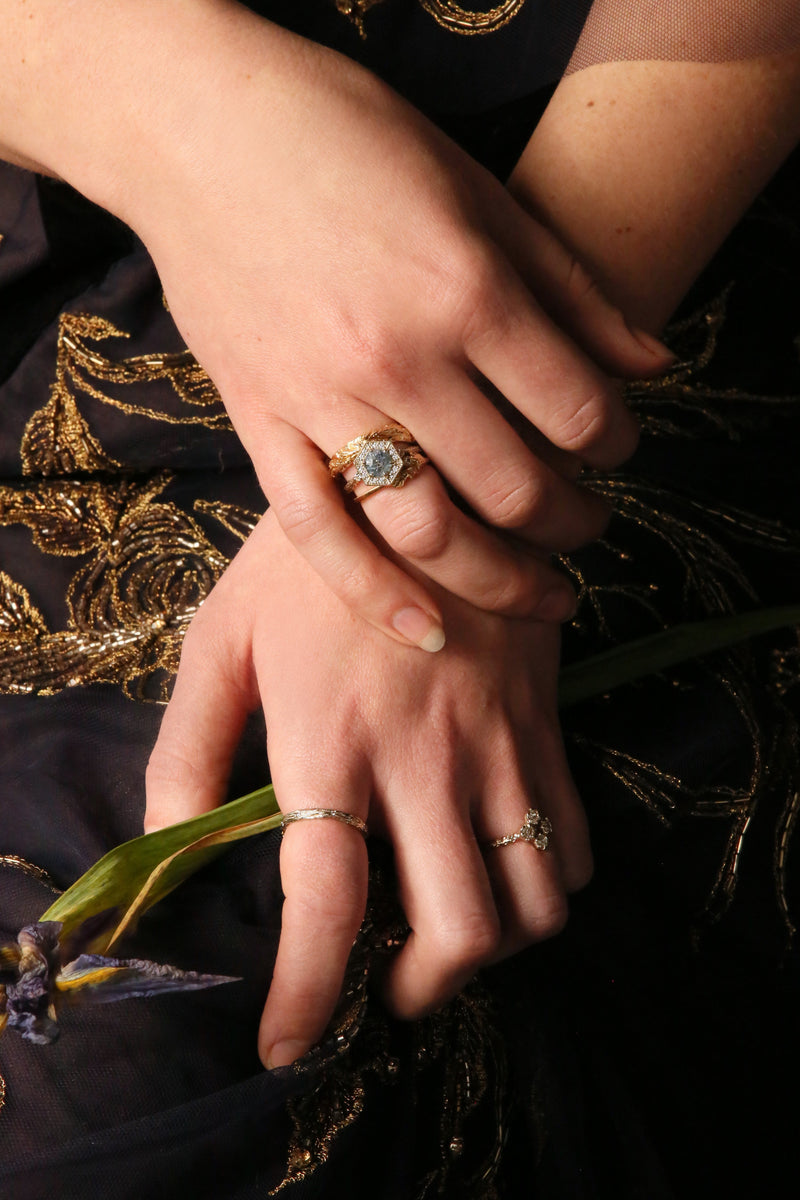 Wedding Rings we Two Rose Gold 585/ - Etsy Norway