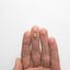2.67ct 12.63x9.33x3.92mm Apricot (Fancy Orange-Yellow) Lozenge Rosecut 18857-01 - Misfit Diamonds
