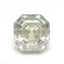 5.51ct 9.76x9.75x6.75mm GIA I1 Fancy Greyish Greenish Yellow Cut Corner Square Step Cut 28026-01