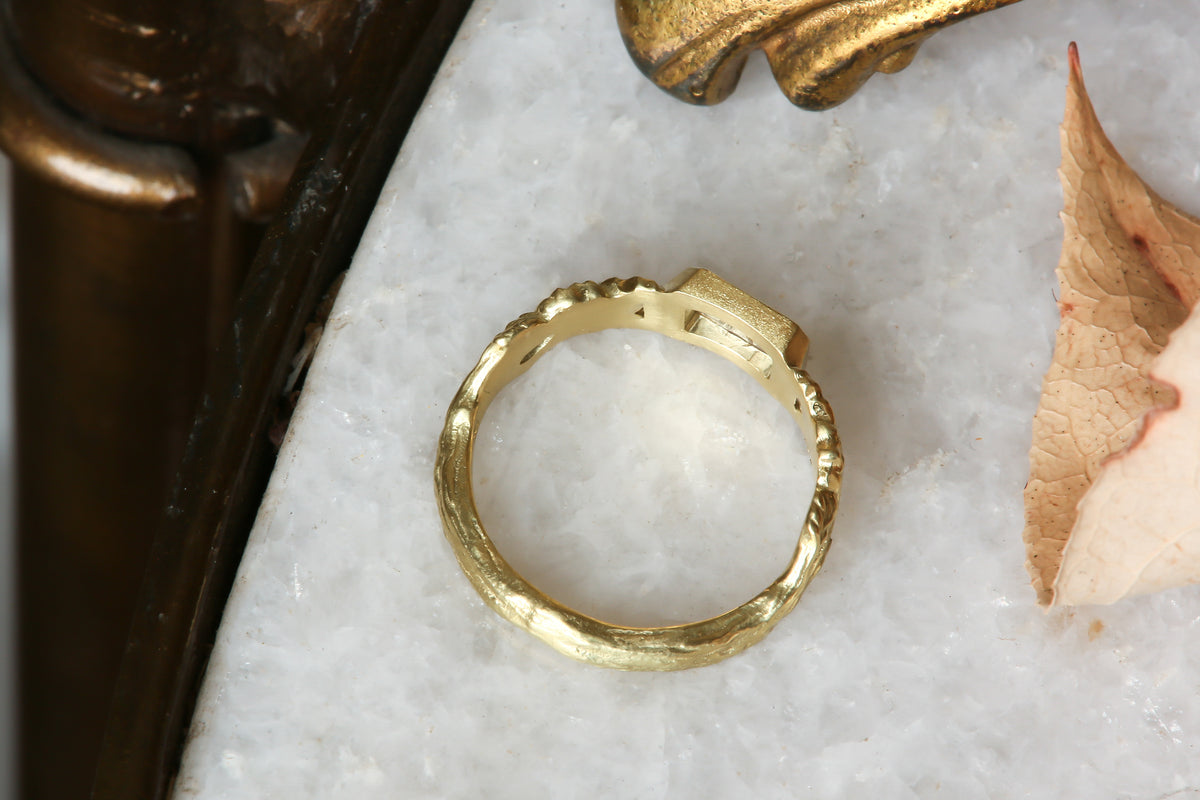 The Sapling Ring in Natural Portrait Cut Diamond