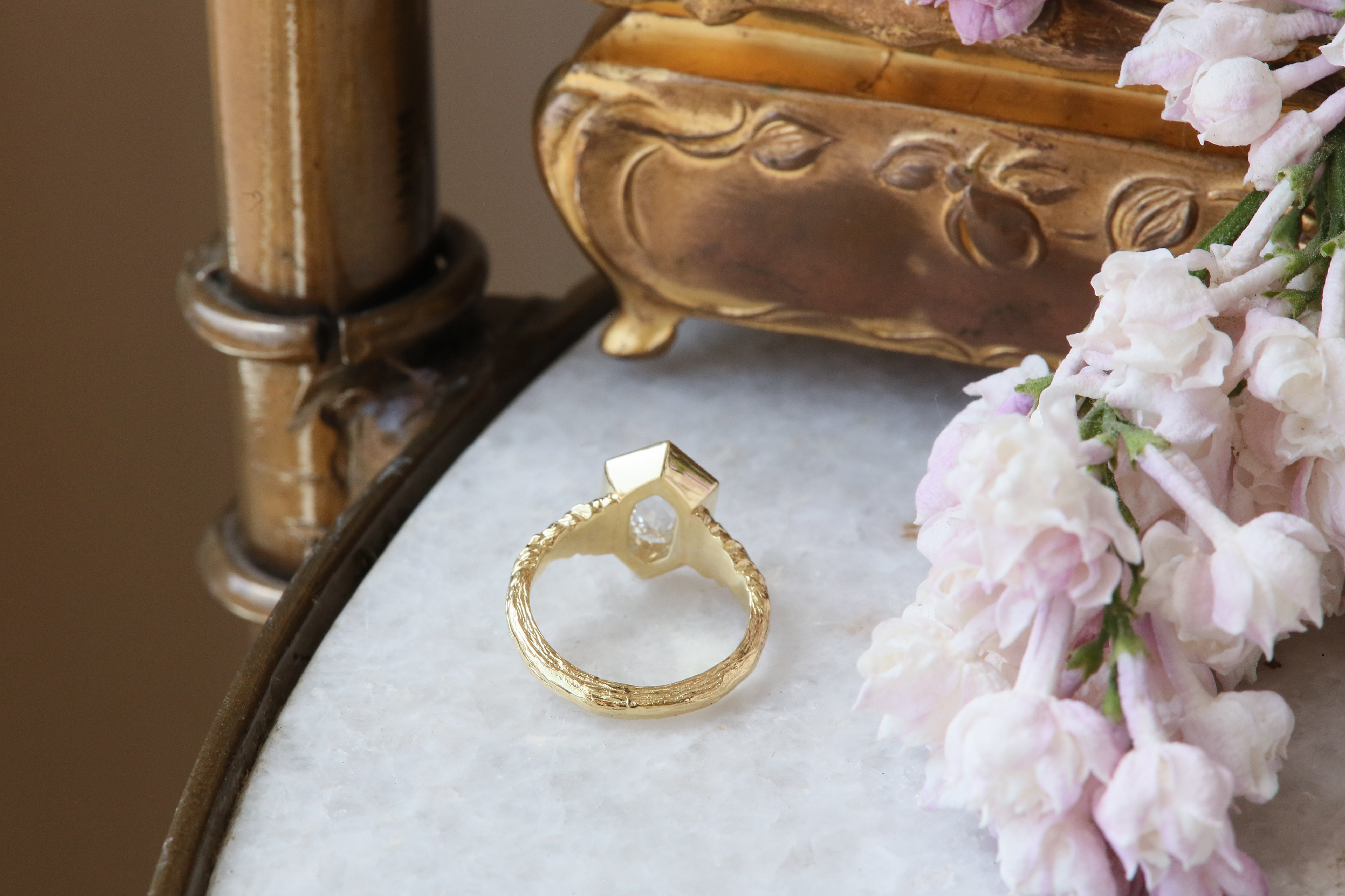The Hinterland Ring in Natural Rose Cut Diamond
