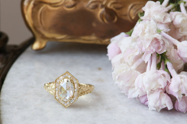 The Hinterland Ring in Natural Rose Cut Diamond