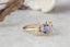 The Azura Ring in Natural Periwinkle Blue Sapphire - Ready to Ship