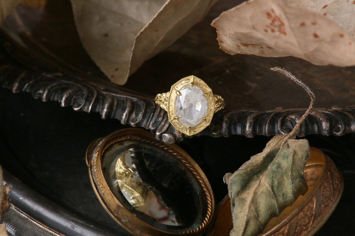 The Attar Ring in Natural Diamond