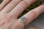 The Inverness Ring in Natural Pale Gray Spinel