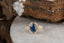 The Hinterland Ring in Natural Teal Blue Sapphire