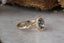 The Hinterland Ring in Natural Teal Blue Sapphire