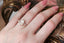 A ready to ship nature inspired fantasy engagement ring in 14 karat yellow gold and lab grown diamond