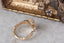 Ready to ship fantasy three stone engagement ring in oval brilliant cut lab grown diamonds and reclaimed 14 karat yellow gold by The North Way Studio. Size 6 1/2. 