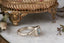 Fantasy elven alternative engagement ring designed and crafted by The North Way Studio. This ready to ship fairytale engagement ring features a diamond halo, a blue princess cut sapphire center, and hand-carved leaves and vines in reclaimed 18 karat white gold.