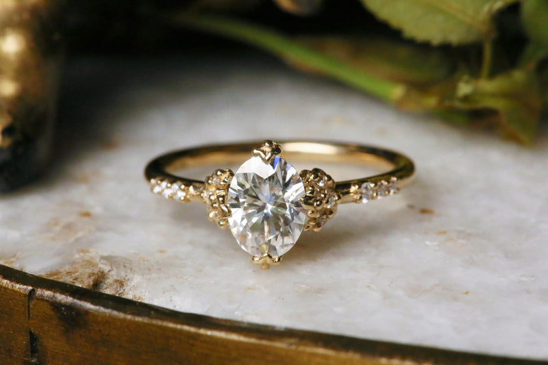 The Lumiere Ring in Moissanite