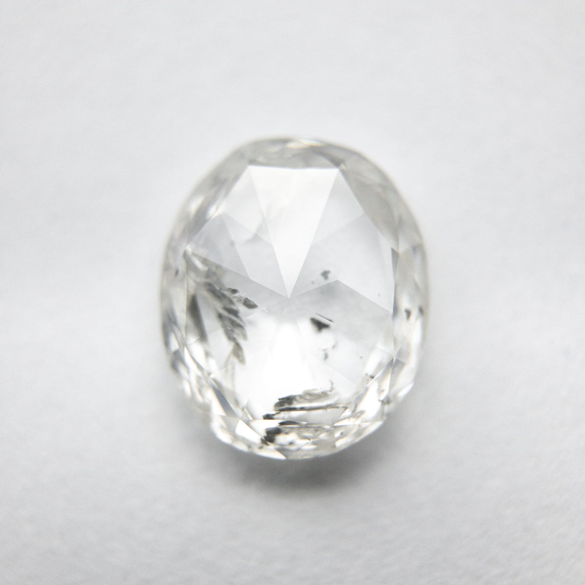 2.12ct 9.12x7.66x3.02mm I1 H Oval Rosecut 18041-03 - Misfit Diamonds