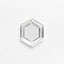 1.08ct 8.24x6.63x1.91mm SI2 G Hexagon Portrait Cut 19854-29