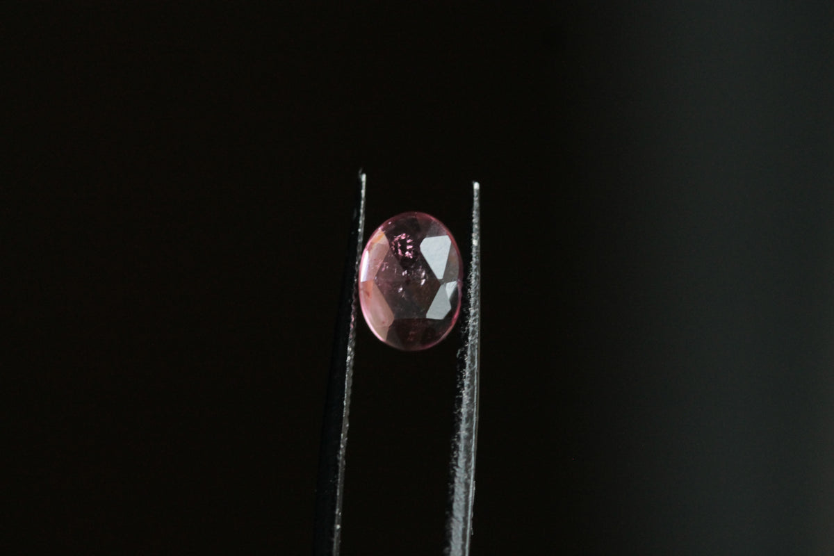 1.78 carat Rose Cut Oval Pink Tourmaline