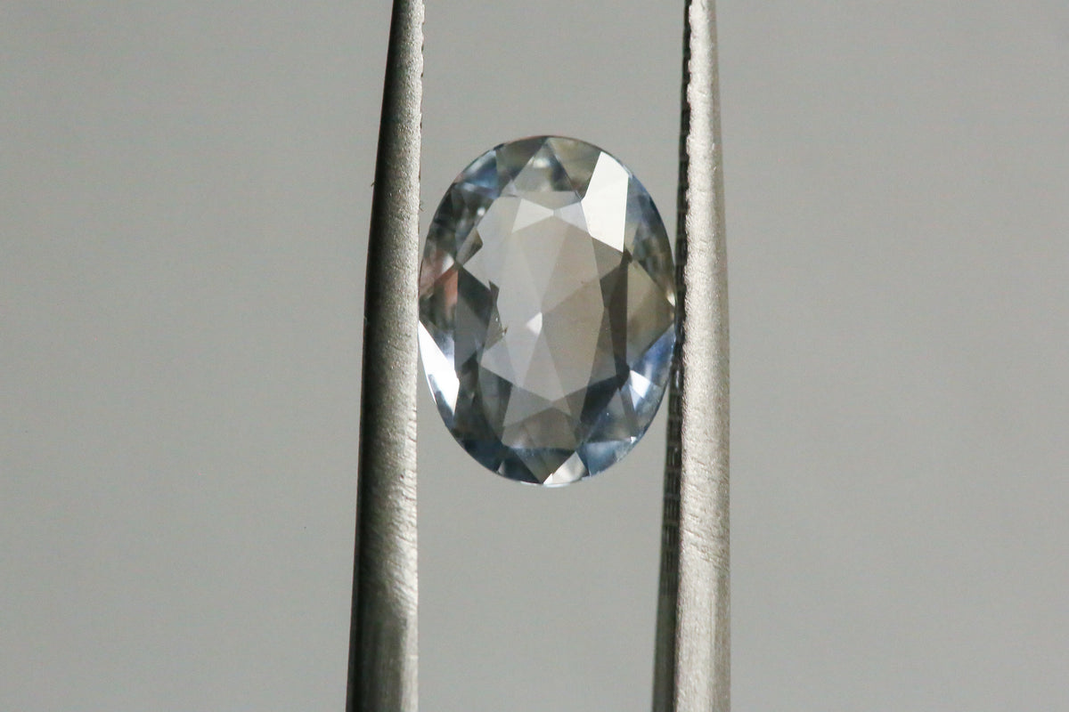 2.0 carat Blue Rosecut Oval Sapphire