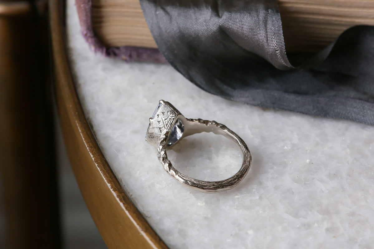 The Huntress Ring in Natural Purple Sapphire