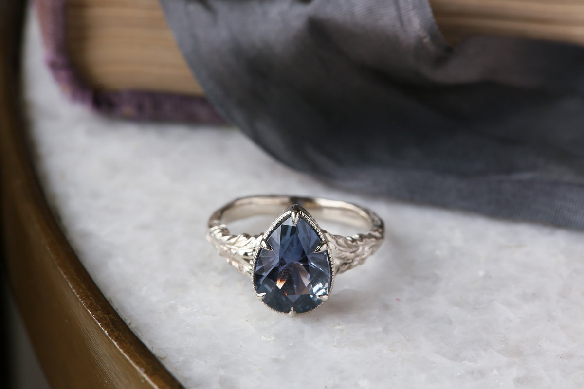 The Huntress Ring in Natural Purple Sapphire
