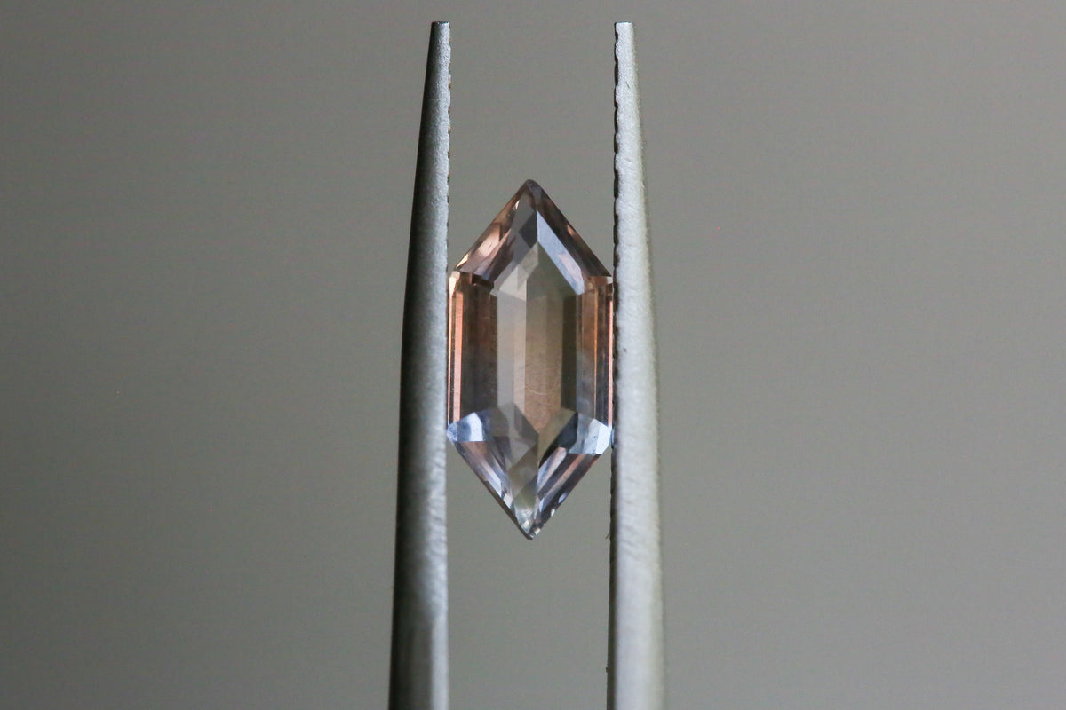 1.56 carat Watercolor Elongated Hexagon Sapphire