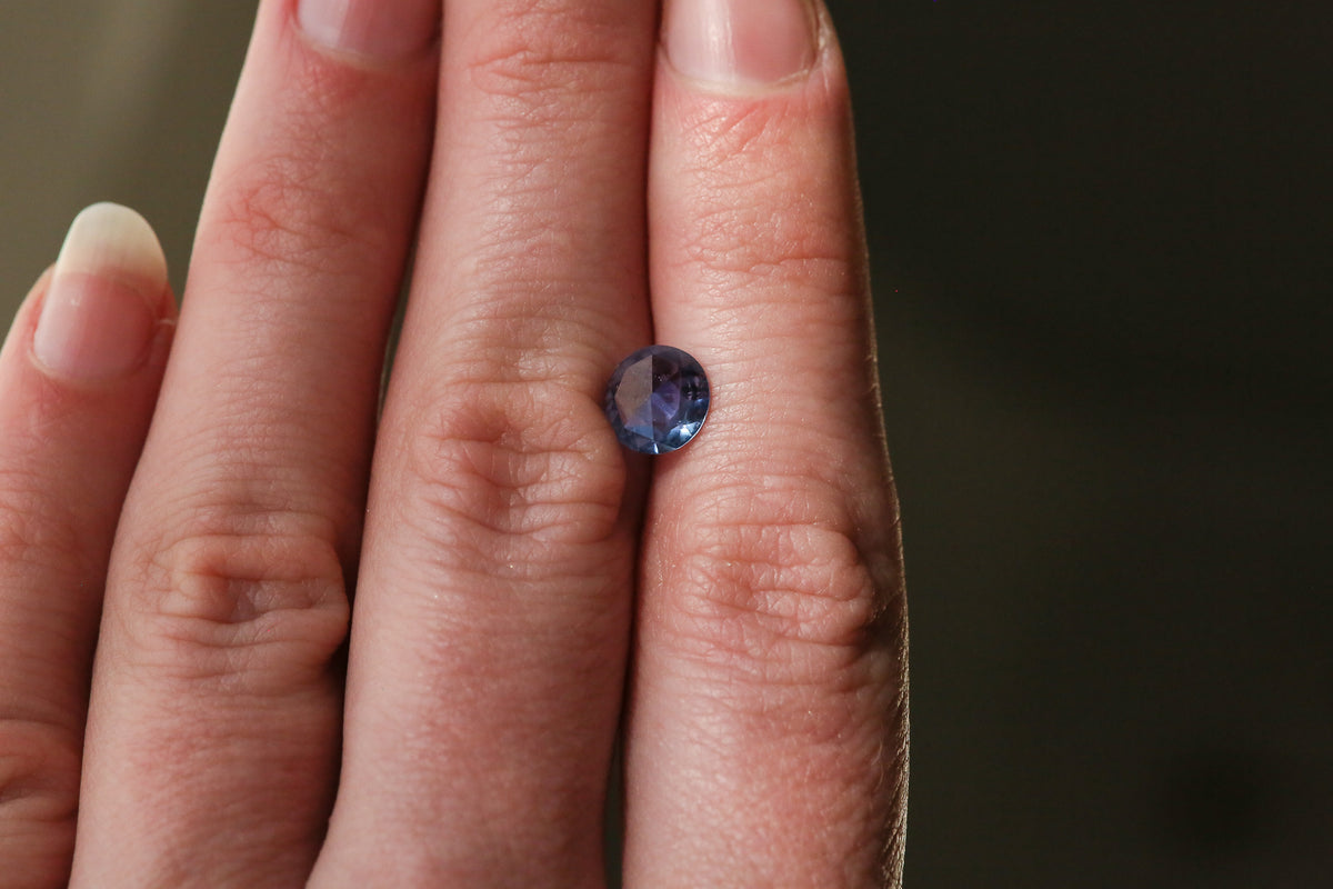 1.57 carat Blue Round Rosecut Sapphire