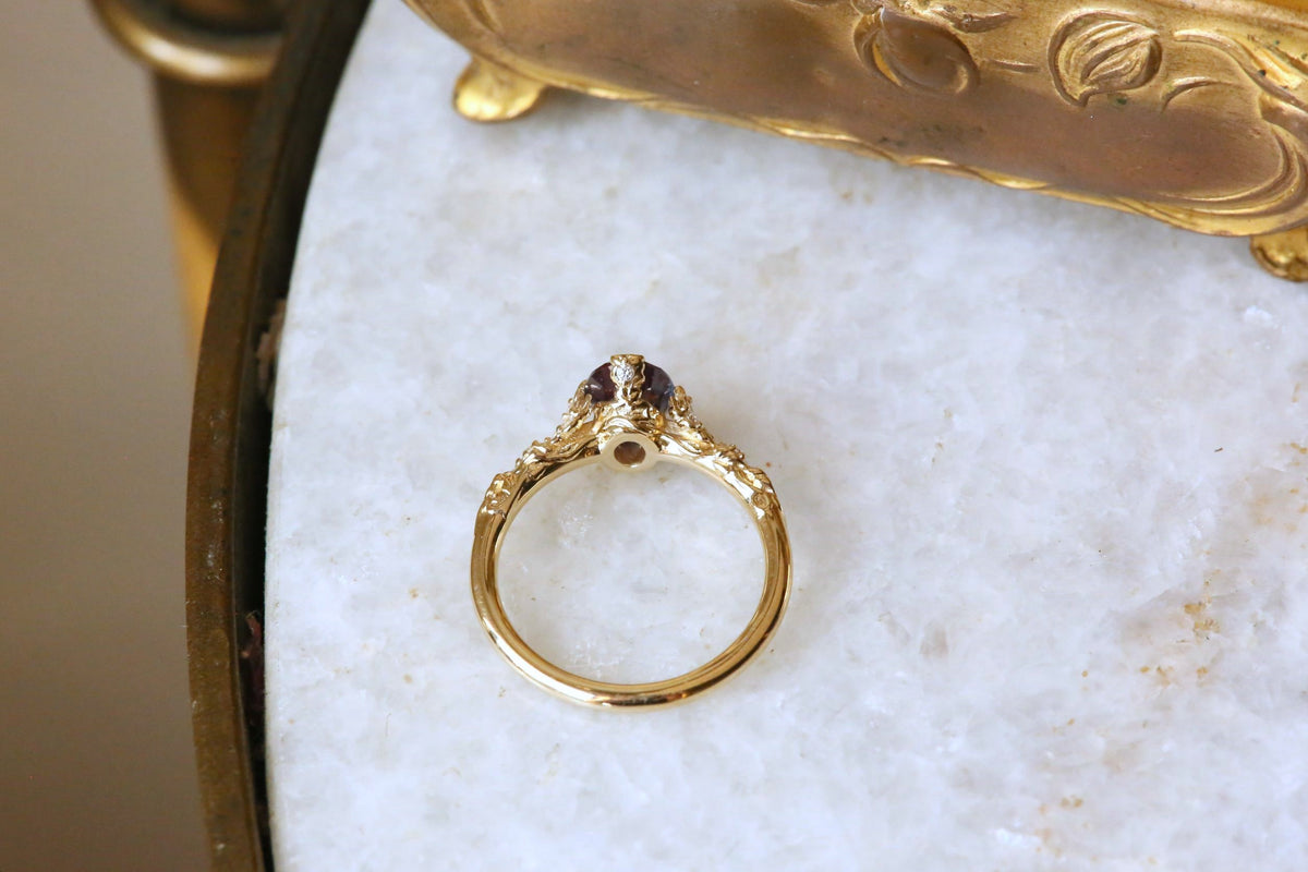 The Belladonna Ring in 14 Karat Yellow Gold