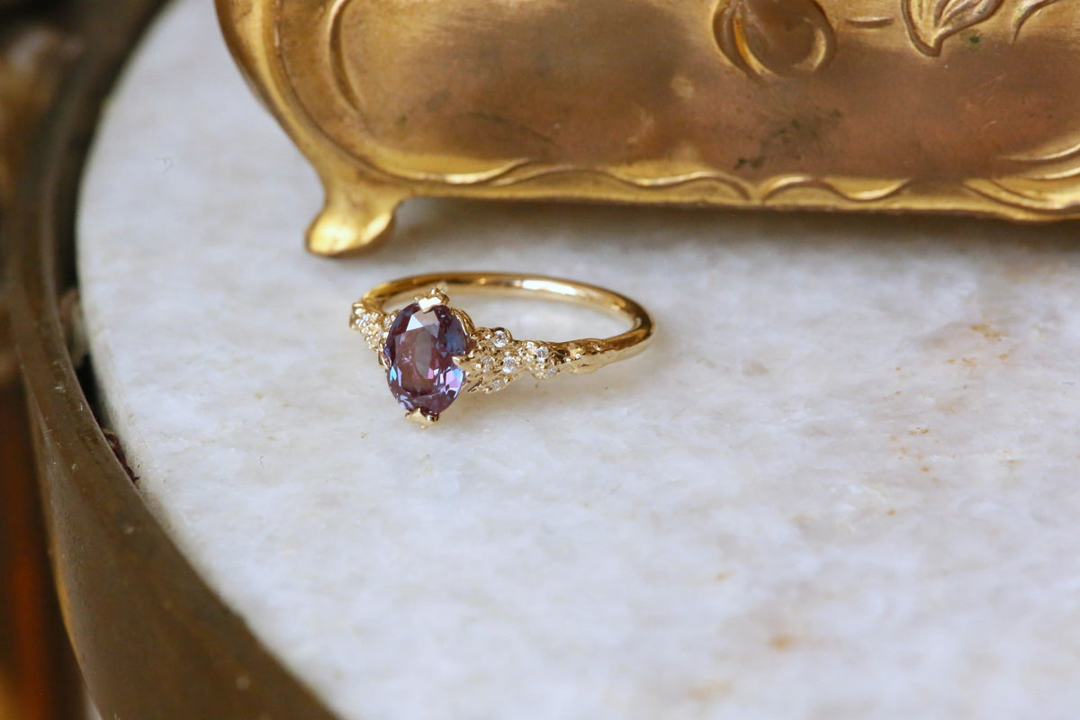 The Belladonna Ring in 14 Karat Yellow Gold