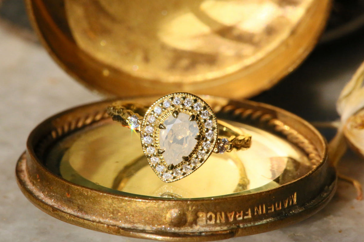 The Camelot Ring in Opalescent Diamond