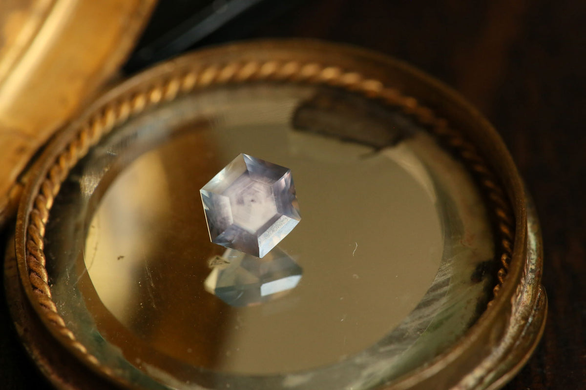 2.40 carat Purple Hexagon Montana Sapphire