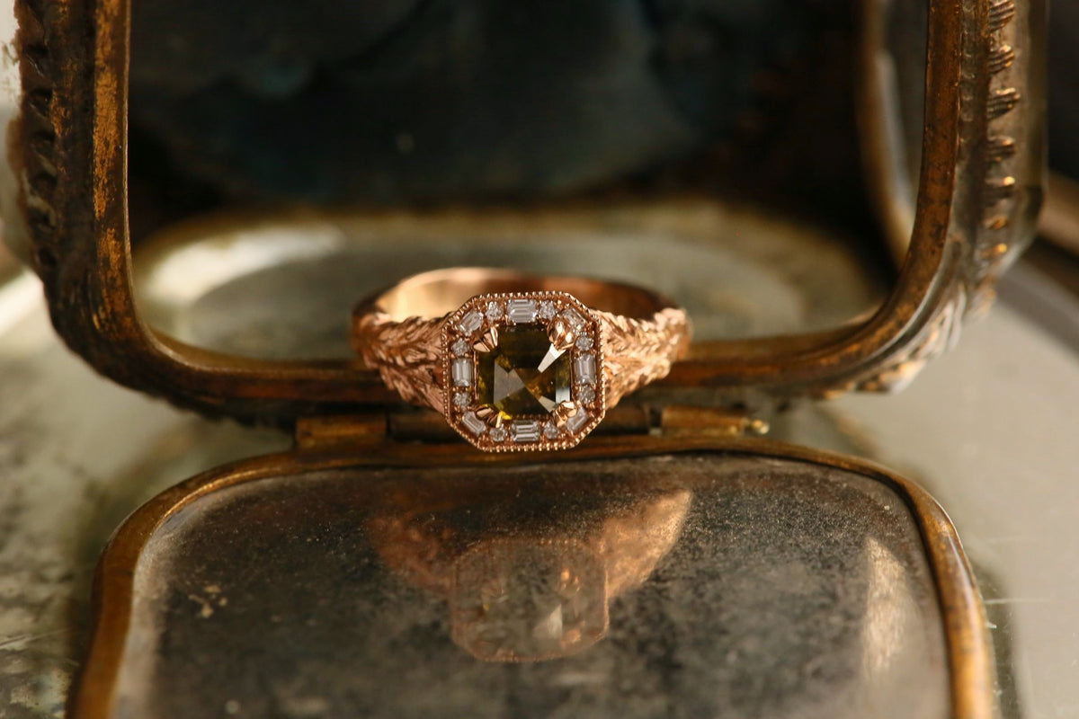 The Hinterland Ring in Green Diamond