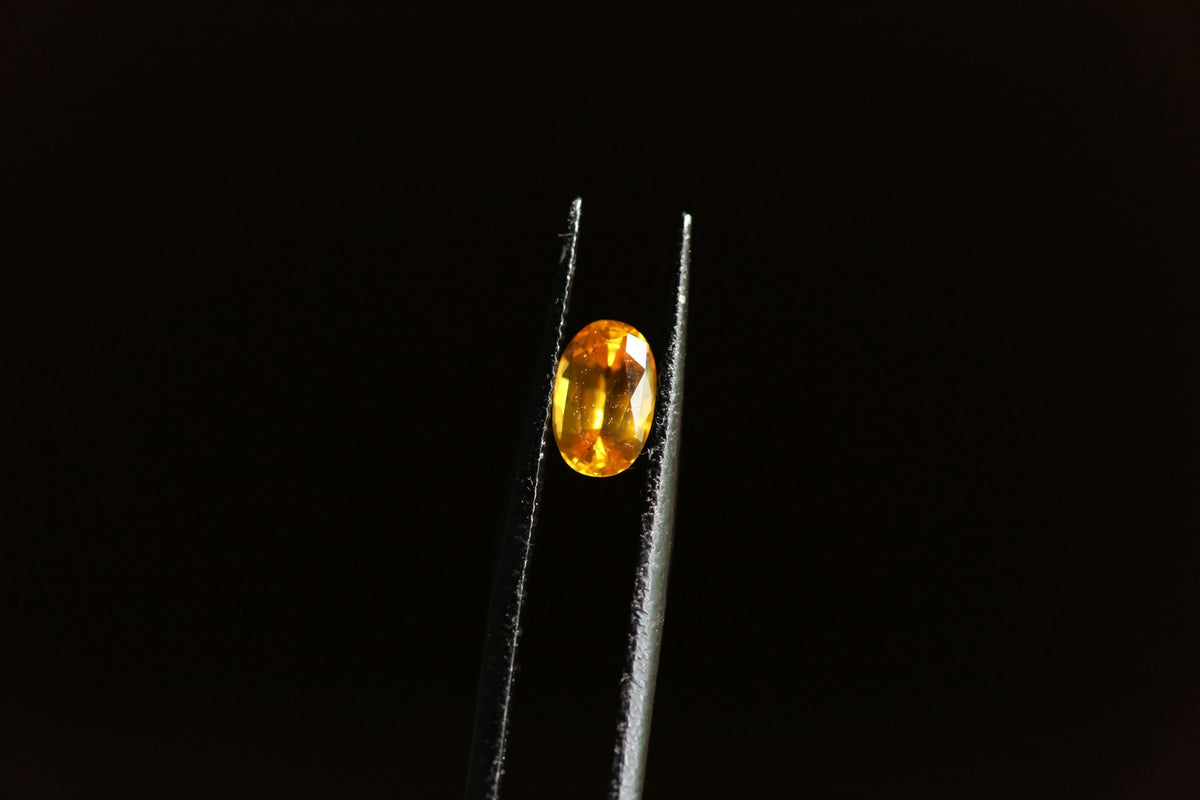 1.11 carat Goldenrod Yellow Oval Sapphire