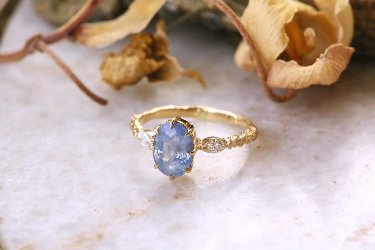 The Solstice Ring in Opalescent Sapphire