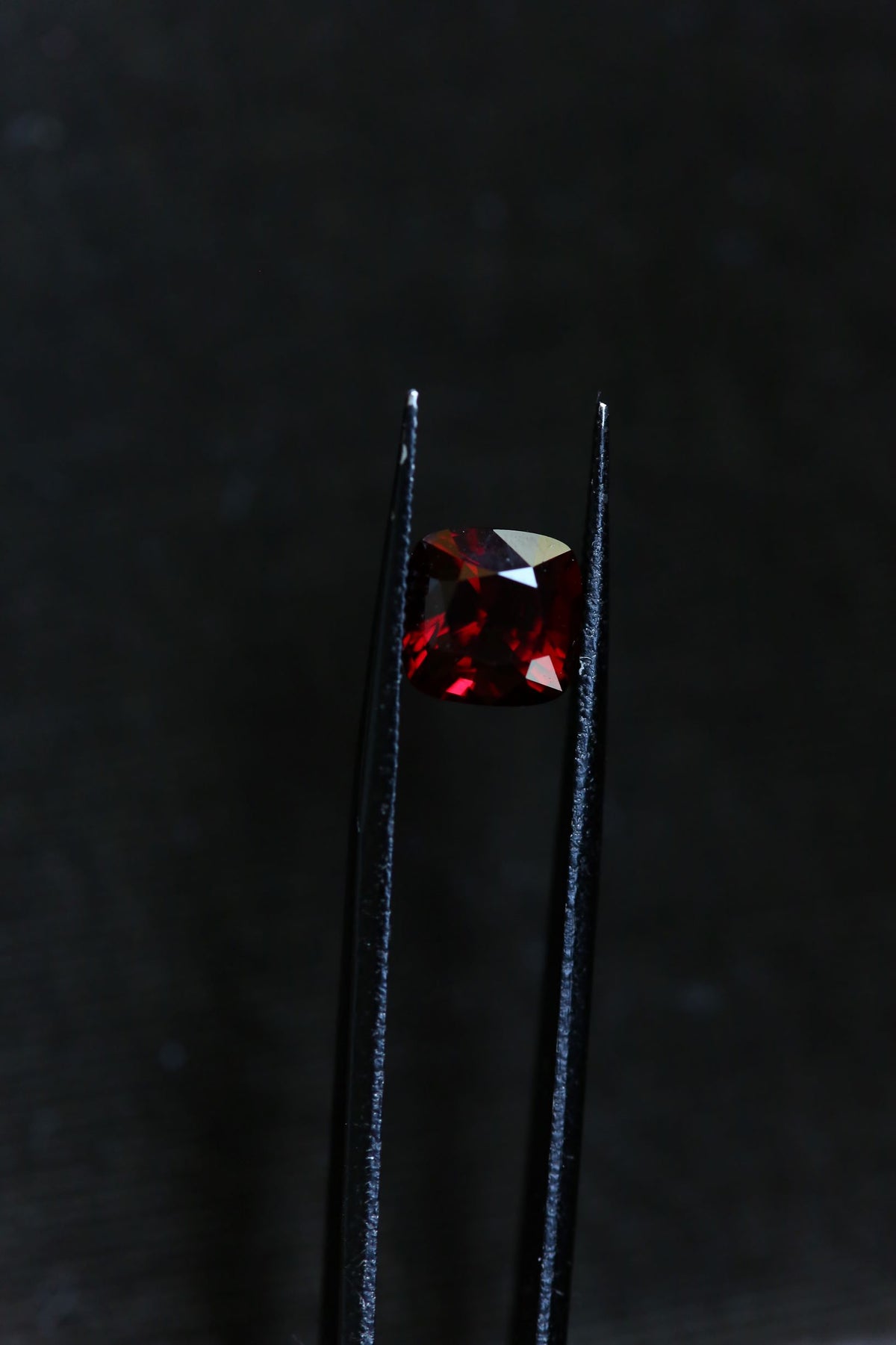 2.67 carats Deep Red Cushion Cut Spinel
