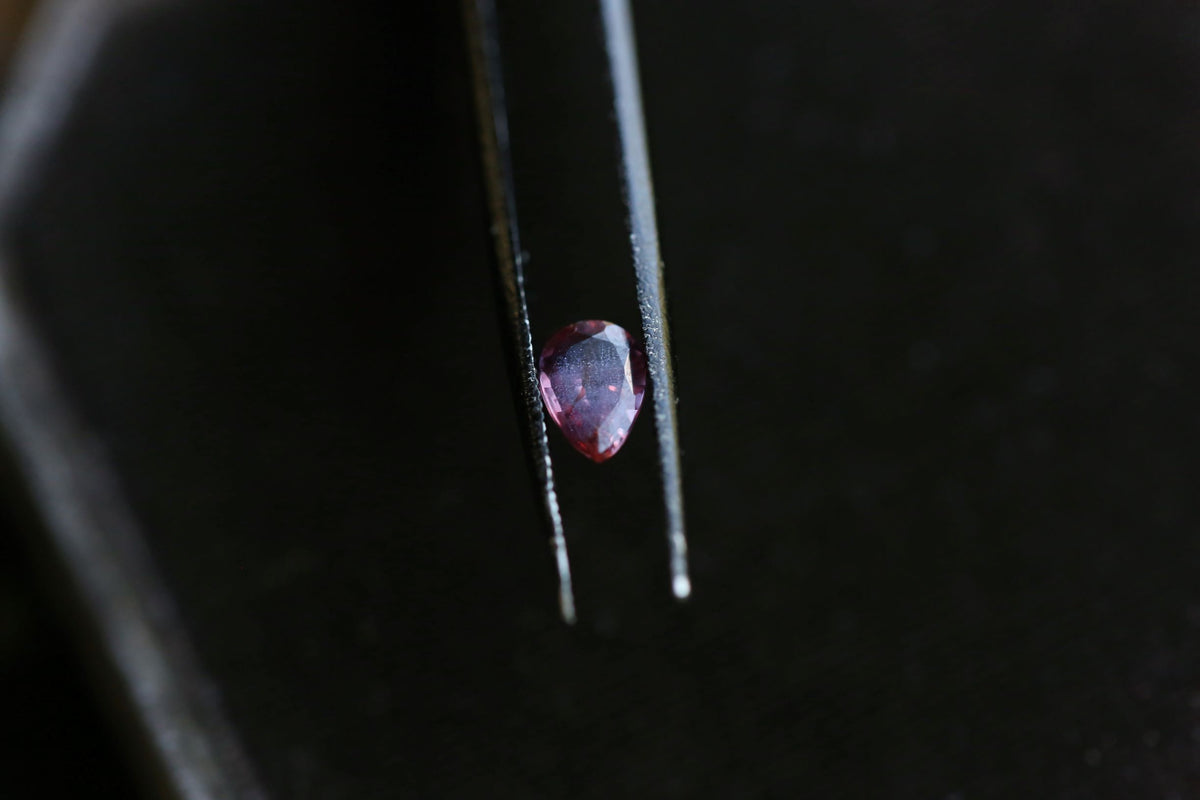 .93 carat Berry Pink Pear Cut Ruby