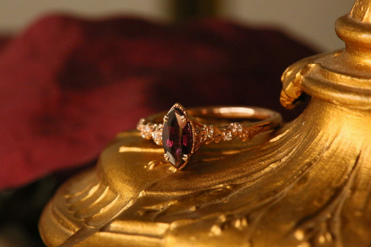The Fable Luxe Ring in Ruby
