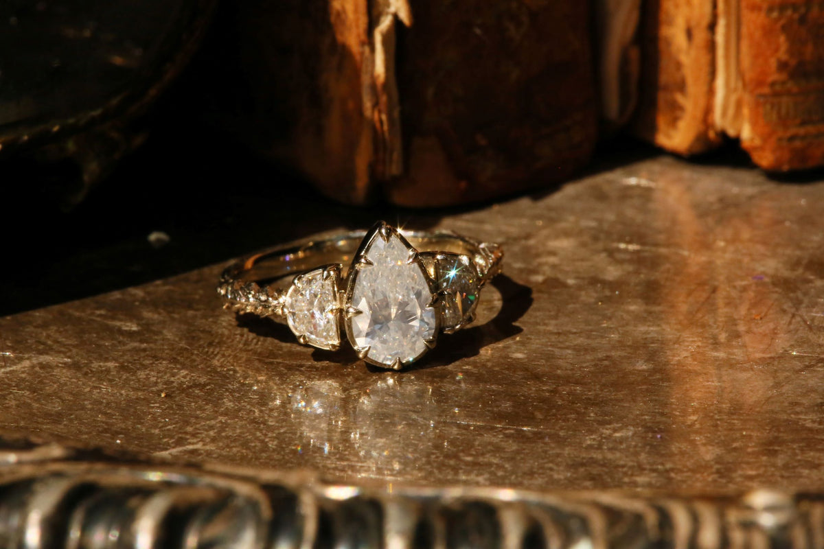 The Sisters Three Ring in Opalescent Diamond