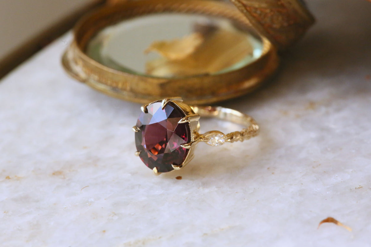 The Solstice Ring in Spiced Berry Spinel
